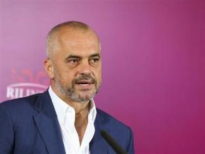 Leader of the Albanian Socialist Party Edi Rama speaks during a news conference after the elections, in Tirana June 25, 2013. REUTERS/Arben Celi