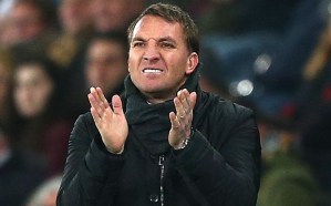 Editorial use only. No merchandising. For Football images FA and Premier League restrictions apply inc. no internet/mobile usage without FAPL license - for details contact Football Dataco  Mandatory Credit: Photo by Kieran  McManus/BPI/REX (4536313ax)  Liverpool manager Brendan Rodgers applauds his team on the touchline  Barclays Premier League 2014/15 Swansea City v Liverpool Liberty Stadium, Landore, Swansea, United Kingdom - 16 Mar 2015