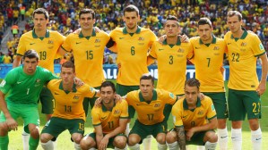 CURITIBA, BRAZIL - JUNE 23: Australia pose for a team photo prior to the 2014 FIFA World Cup Brazil Group B match between Australia and Spain at Arena da Baixada on June 23, 2014 in Curitiba, Brazil.  (Photo by Jeff Gross/Getty Images)
